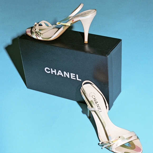 Chanel CC Satin Sandals- Spring 2005 Collection - Size 39 FR - Picture 2 of 8